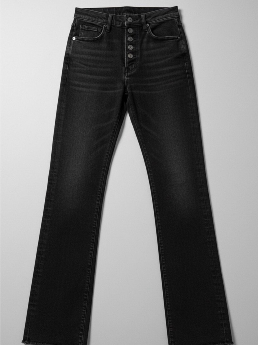 MOTHER Black Pixie Dazzler Ankle Fray Black Not Guilty Jeans